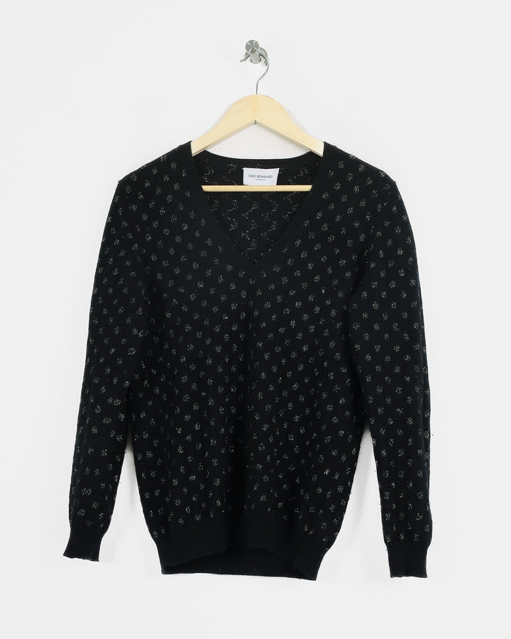 Eric Bompard Col V Noir