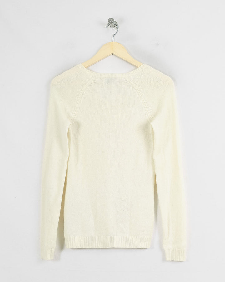 Eric Bompard Col V Beige