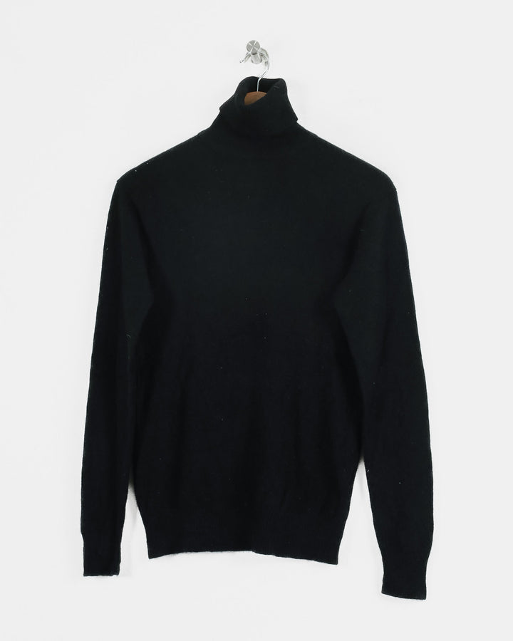 Ns..Cashmere Col Roulé Noir