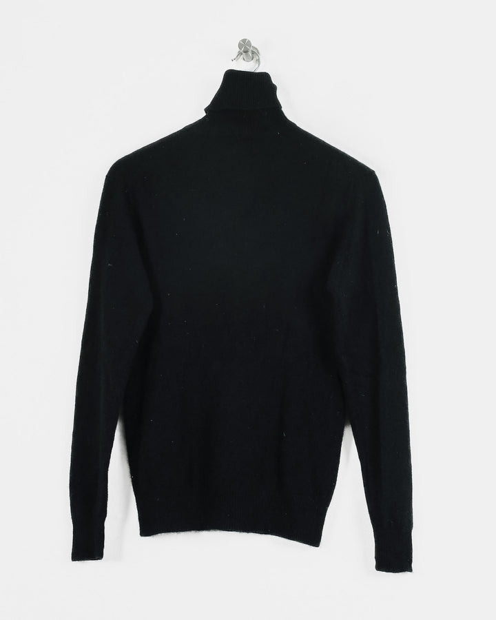 Ns..Cashmere Col Roulé Noir