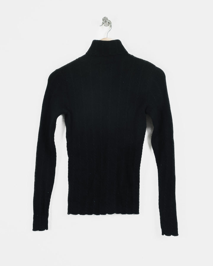 Eric Bompard Col Roulé Noir